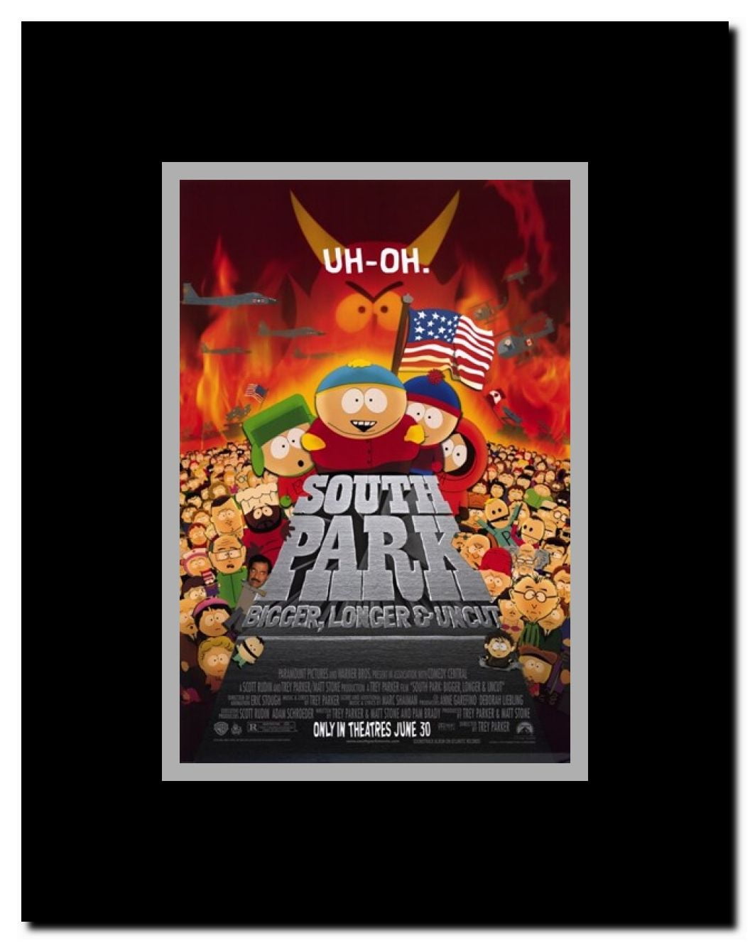 Bigger Longer And Uncut 11 X 17 Inches South Park Movie Poster Movie Memorabilia Reproductions