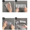 thumbnail image 4 of Estante de baño de esquina con carrito de ducha de 2 piezas, estante de ducha adhesivo sin perforaciones Estante de almacenamiento montado en la pared para baño, cocina, 4 of 5