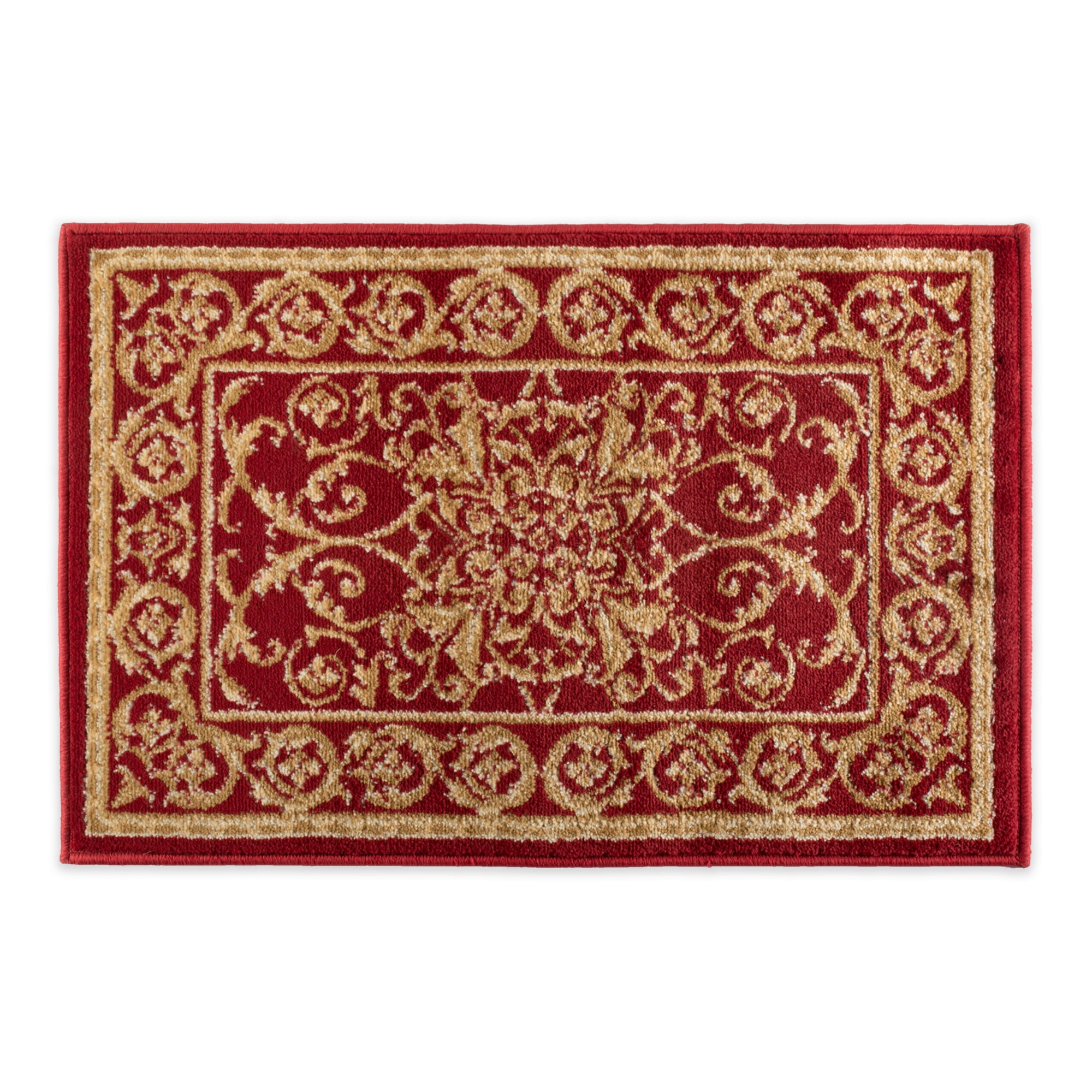Traditional Washable NonSkid Woven Area Throw Rug, 23x36", Regency