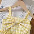 thumbnail image 7 of REDARER Toddler Girls' Summer Strappy Plaid Dress with Bow Front Casual Comfortable Breathable Lightweight Outdoor Play Daily Wear Kids Dress,6-7 Years, 7 of 7