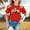 Red, variant on Girls Tshirts Packs Size 10-12 Graphic Short Sleeve Blouse Tops Pull-On Cute Back To School Shirts Girls Birthday Casual Summer Tops