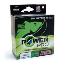 PowerPro Braided Fishing Line, pwrpro dr 250lb x 450ft grn,  [21102500150DE]