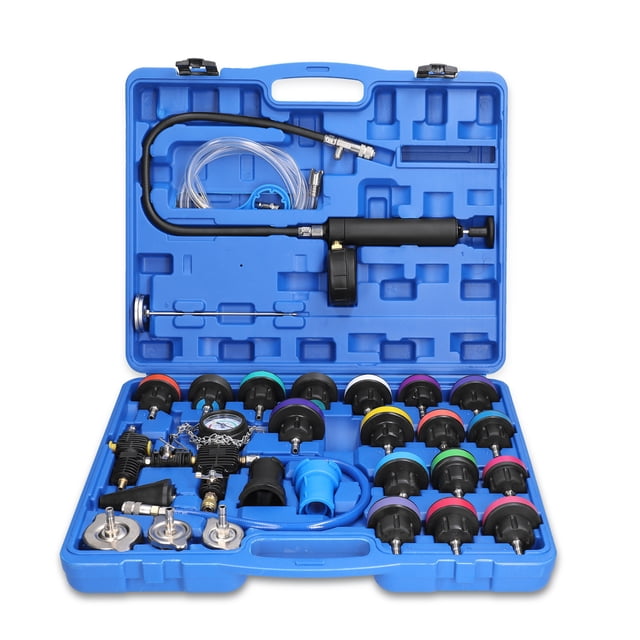 Kit de 28 detectores de prueba de sistema de refrigeración de tipo vacío para comprobador de presión de radiador universal