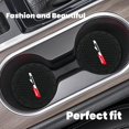 thumbnail image 4 of 2 Posavasos Negros Para Portavasos De Coche Compatibles Con Jaguar Xe Xel Xf Xfl Xj F-Pace F-Type 2,75 Pulgadas De Silicona Antideslizante Accesorios Interiores De Coche De Moda, 4 of 5