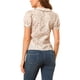 thumbnail image 3 of BLUSA DE BOTONES PARA MUJER CHIC INSPIRE CON MANGAS CORTAS PUFF Y COLLAR CAÍDO DE FLORES EN ALGODÓN TALLA XS BLANCA, 3 of 8
