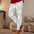 thumbnail image 2 of Yoga Pants For Women Plus Size Petite Easter Bunny Pattern Soft Athletic Works Casual Pants, 2 of 6