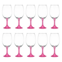 Rioja Grand Wine Glasses 20.75 oz. Set of 10, Bulk Pack - Perfect for Hotel, Bar, Restaurant or Lounge - Pink
