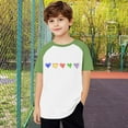 thumbnail image 4 of Zpanxa Girls Shirts Color Print Short Sleeve T Shirt Summer Oversized Crewneck Basic Tee With Polyester Spandex 5 Years, 4 of 6