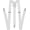White, variant on trilece Suspenders for Men - Adjustable Y Back Men's Women's Costume Tuxedo Dress Suspenders - Heavy Duty Strong Clips