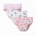 thumbnail image 2 of TOWED22 Girls and Toddlers Cotton Underwear Tagless Soft Panties Size 2-3T,4-5T,5-6,7-8 (3-Pack)(Pink,2-3 Y), 2 of 4