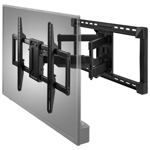 Insignia Full Motion TV Wall Mount for 42"–90" TVs, Swivel, Tilt, Extendable, Black (NS-TVLFMB-C)