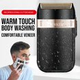 thumbnail image 2 of Surker-Afeitadora eléctrica para hombres, maquinilla de afeitar eléctrica de doble hoja, red recíproca, recortadora de barba de viaje para el hogar, impermeable, USB qym unisex, 2 of 2