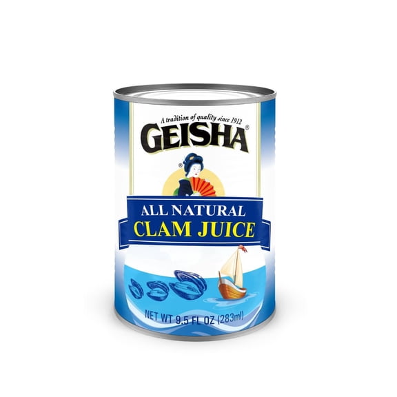 GEISHA Clam Juice 9.5 fl oz (Pack of 12) | Natural ClamJuice - No Preservatives or Food Additives – Best for Clam Chowder