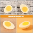 thumbnail image 2 of 4Pcs Fake Eggs Artificial Boiled Egg Models for Food Photography Props Yellow PVC Simulation Model, 2 of 9