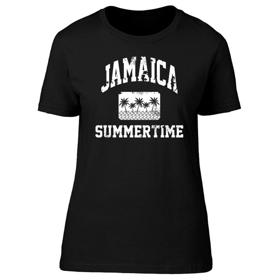 Jamaica Vintage Summertime Quote Tee Women's -Image by Shutterstock