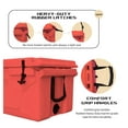 thumbnail image 3 of 65QT Portable Cooler, Outdoor Camping Ice Chest with Wheels - 5-Day Ice Retention Red + Garden & Outdoor + ABS + Plastic, 3 of 7