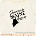 thumbnail image 4 of Inktastic Someone in Maine Loves Me Girls Toddler Dress, 4 of 5