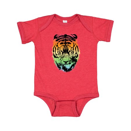

Inktastic Tiger with Gradient Sunset with Palm Trees Gift Baby Boy or Baby Girl Bodysuit