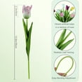 thumbnail image 2 of 12pcs Artificial Tulips Silk Faux Flowers Real Touch for Wedding Bouquet, Home Decor, Party Centerpiece, Table Decor, Mother's Day Easter Spring Gifts, 2 of 6