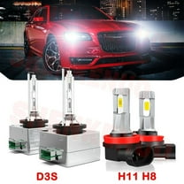 D3S HID Headlight Bulbs for Chrysler 300 2011 2012 2013 2014 H11 H8 Led Fog Lights 4pcs