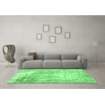 thumbnail image 3 of Ahgly Company Indoor Square Oriental Emerald Green Industrial Area Rugs, 4' Square, 3 of 4