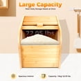 thumbnail image 3 of Bamboo Rice Storage Container, Rice Storage Container, Rice Storage Container with Lid, 3 of 10