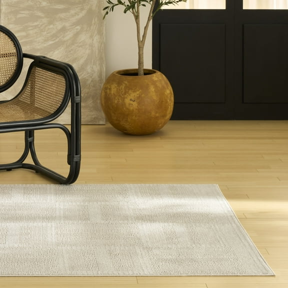 Nourison Nordic 5' x 7' Taupe Modern Indoor Rug