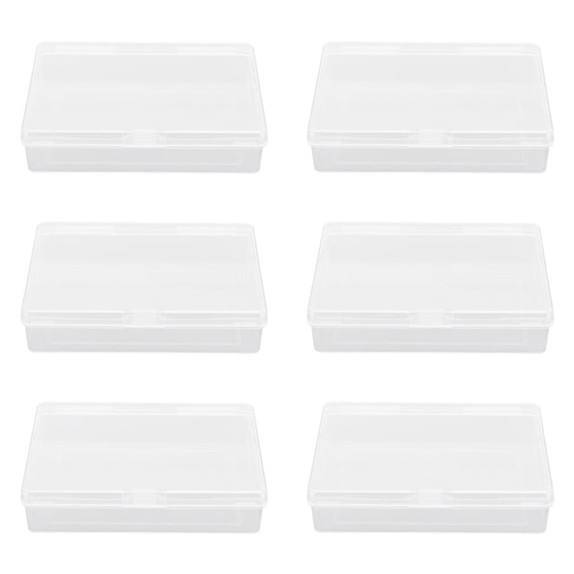 MasteelfCA 6 Pcs Petites Boîtes de Rangement pour Cartes Conteneur Délicat Transparent