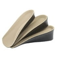 1 Pair of 1.5cm Height Increase Insole PU Invisible Shoe Lifts Heel