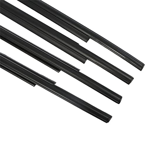 4PCS Weatherstrip Window Moulding Trim Seal Door Outside Belt Replacement for 2008-2020 Sequoia 68160-0C020 68210-0C020 68163-0C031 68164-0C031