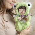 thumbnail image 3 of Muñeca Reborn Vvioxiu Reborn, 25 cm, realista, con disfraz de rana verde, 3 of 7
