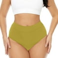thumbnail image 2 of JJHGVB Bikini Bottoms Period Swim Bottoms Women's Menstrual Underwear Basic Full Coverage Mid Waist Bathing Suit Bottom Swim Bottoms Swimsuit Bottoms Green 3XL, 2 of 4