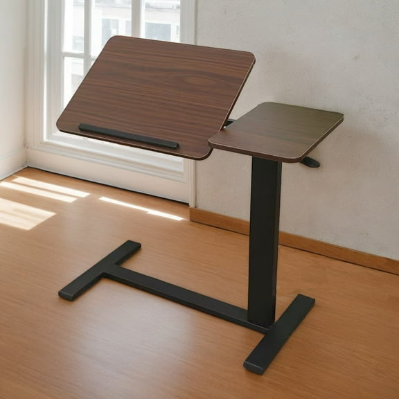 Mobile Adjustable Laptop Stand with Wheels for Desks & Beds