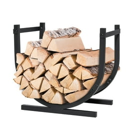 Woodhaven Crescent Log Rack Walmart