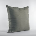 thumbnail image 3 of Plutus Slate Grey Kona Embroydery, Some Shine To This Pattern Luxury Throw Pillow - Double sided 20" x 36" King, 3 of 5