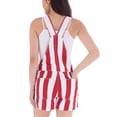 thumbnail image 5 of No Boundaries Game Day Raw Hem Shortalls, 3" Inseam, Women's, 5 of 6