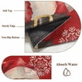 thumbnail image 6 of 4'x6' Area Rugs, Red Santa Christmas Indoor Outdoor Area Rug for Living Room Bedroom, Xmas Snowflake Watercolor Vintage Washable Bathroom Rugs Kitchen Floor Carpet Mats Home Decor Aesthetic, 6 of 8