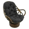 thumbnail image 2 of Blazing Needles 48-inch by 24-inch Solid Micro Suede Swivel Rocker Cushion, 2 of 2