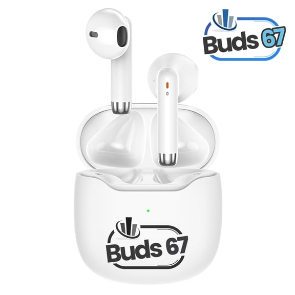 White - Exquisite Mini HE-080™ WITC 67– Premium True Wireless ANC Earbuds with Hi-Fi Real Stereo Sound