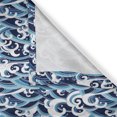 thumbnail image 6 of Ambesonne Japanese Wave Valance & Curtain, Water Splash Foam, 55"x30", Pale Blue Navy Blue, 6 of 7