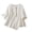 a-White15039, variant on Womens Solid Color Textured Blouse 3/4 Sleeve Round Neck Colorful Knot Button Loose Fit Casual Top For Daily Wear Cozy Top
