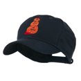thumbnail image 2 of Three Pumpkins with Funny Smile Embroidered Cap - Navy OSFM, 2 of 5