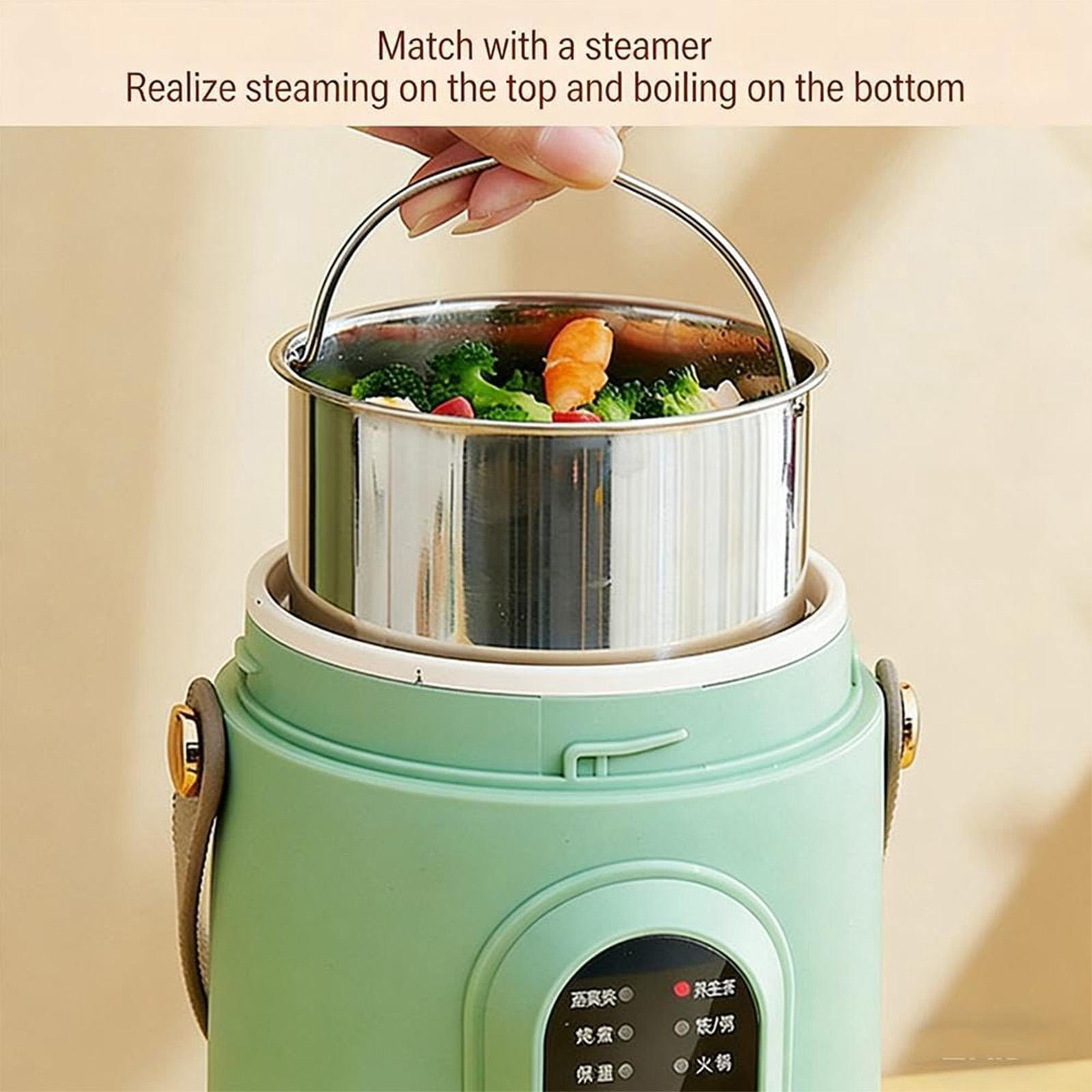 Portable Electric Ceramic Slow Cooker Steamer Multifunctional Pot Rice Porridge
