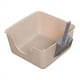 thumbnail image 5 of Caja de arena abierta para gatos de interior, suministros para mascotas, inodoro para gatos, portátil, de lado alto, fácil de limpiar, inodoro para café, 5 of 8