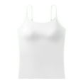 thumbnail image 6 of SHITINN Shelf Bra Camisoles Adjustable Spaghetti Strap Tank Tops Basic Layer Girls Workout Too 2 Small Junior Top 34b Shelf Bra Sleep Adult Tops for Women Band Tops for Women Womens Running Tops Low, 6 of 7