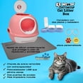 thumbnail image 3 of Arenero con fotocatalizador KE WOOW Arenero Cerrado Grande para Gato Color Rosa, 3 of 8