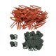 thumbnail image 3 of Abrazaderas para plantas de jardín, clips fijadores para plantas, clips organizadores de cables multiusos, 300 piezas rojo, 3 of 9