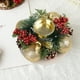 thumbnail image 5 of Christmas Candlestick Simulation Flower Wreath Lamp Stand Decoration Wooden Glass Candlestick Dry Flower Aromatherapy Candlestick, 5 of 6