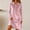 Pink, variant on Dresses for Women Qiggri Women's Velvet Shirt Dress Long Sleeve Collared V Neck Half Button Down Loose Fit Soft Warm Casual Tunic Fall Dress XXL