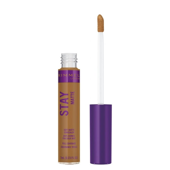 Rimmel London Stay Matte Liquid Concealer, Golden Amber, 0.23 fl oz